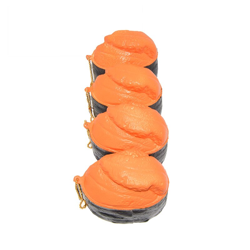8 CM Zee-egel Squishy Yummy Sushi Collectibles Zachte Speelgoed Brood Ballchain Mooie Verpakking
