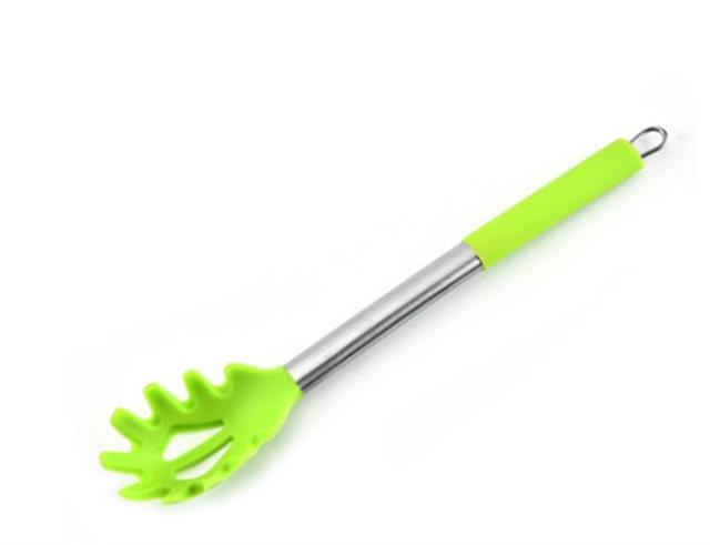 1Pcs Spaghetti Server Rvs Ingelaste Universele Spaghetti Opscheplepel Pasta Server Keuken Gereedschap: Light Green