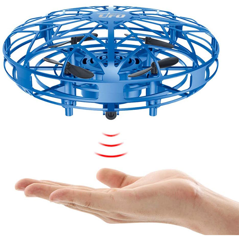 Mini Handbediende Ufo Drone Met Led-verlichting Levitatie Kids Drones Vliegende Bal Speelgoed 360 Roterende Helikopter Met Infrarood Sensor