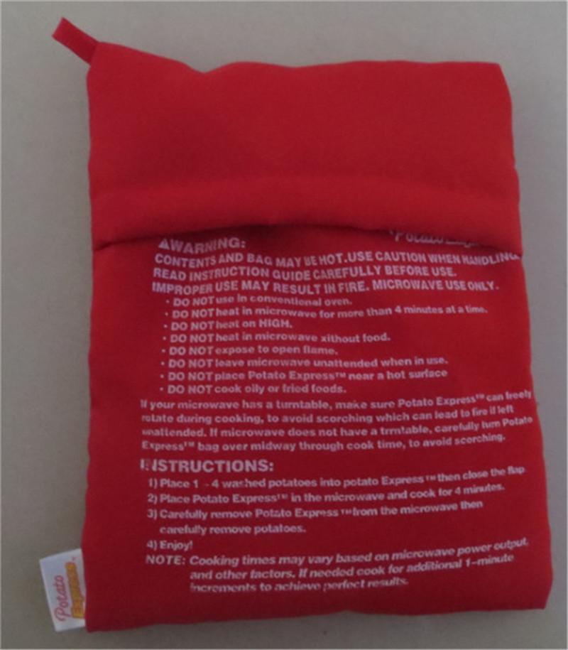 Wasbare Aardappel Bag Aardappel Express Bakken Tool Beheersbaar 4 Aardappelen Magnetron Te Koken Tool Keuken Accessoires