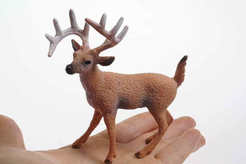 Gli Animali selvatici Modello di Materiali per la Lingua Zona In Età Prescolare Montessori Precoce Educativi Giocattoli IN PVC Giocattoli Montessori: deer