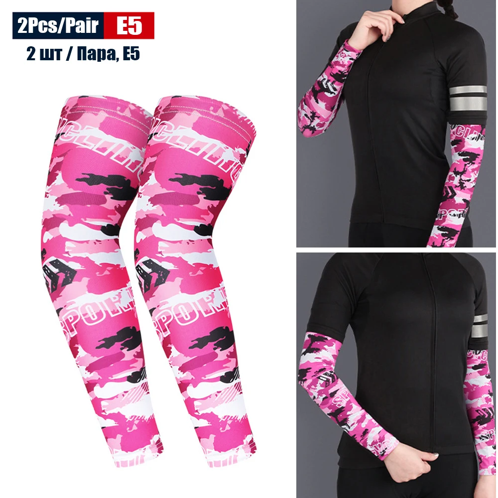 1 Paar Sport Fietsen Armmouwen Anti-Uv Zonwering UPFArm Compressiehoes voor Hardlopen Basketbal Voetbal Vissen: L / Clear