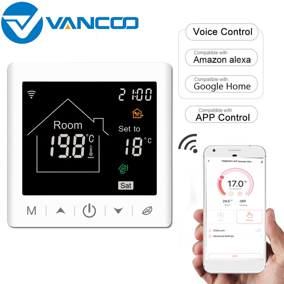 Tuya Wifi Slimme Thermostaat 220V Temperatuur Controller Voor Water/Elektrische/Gas Boiler Verwarming Kamer Thermoregulator Met Alexa