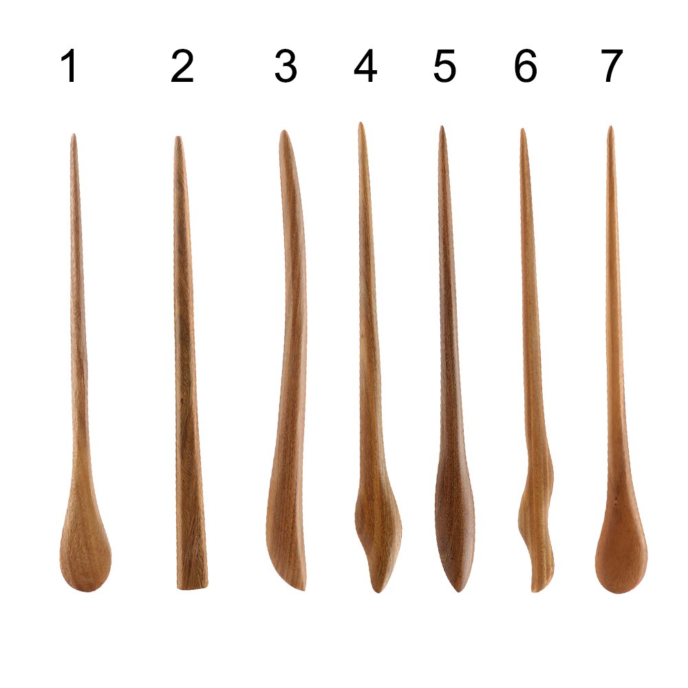 Vintage Top Hair Stick Pick Natural Wooden Sandalwood Handmade Ethnic Hairpin Chinese Style Hairpins