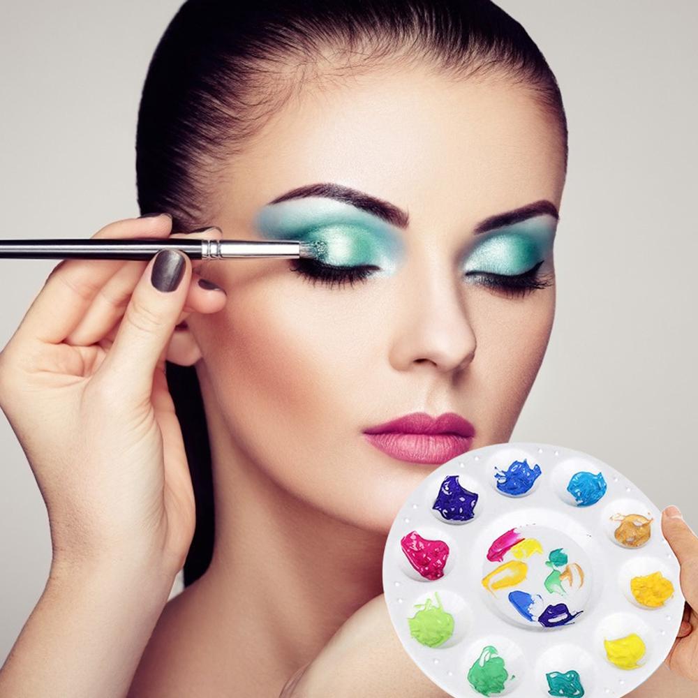 Circular 11-cell Art Palette 12pcs Gouache paint palette art student water multi-function palette