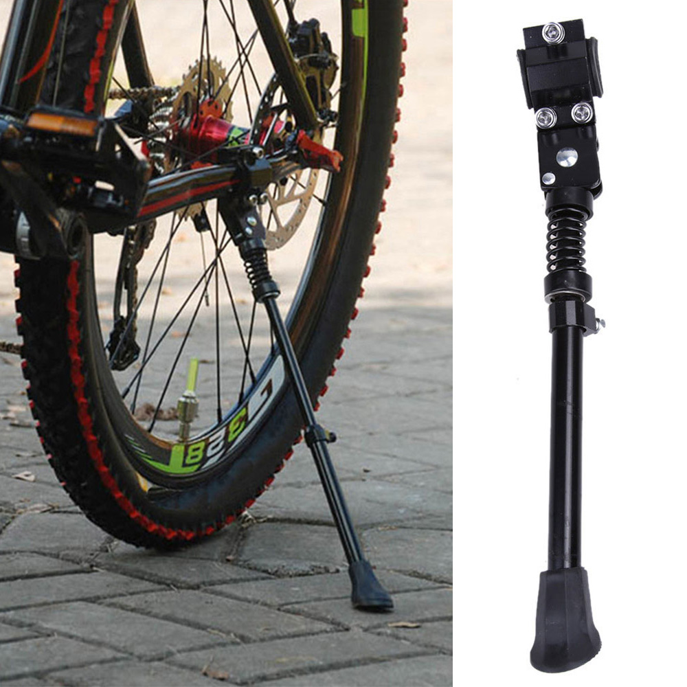 Cykel aluminiumslegering enkeltbenet støtteben mtb bagstativ sidestøtte cykeltilbehør landevejscykelstøtte justerbar længde