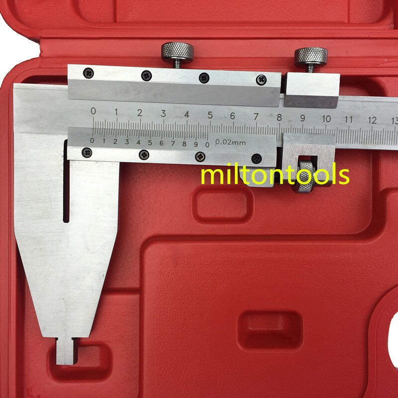 Calibrador Vernier de acero, herramienta de medición de alta resistencia, con estilo de Punta larga, 0-500mm