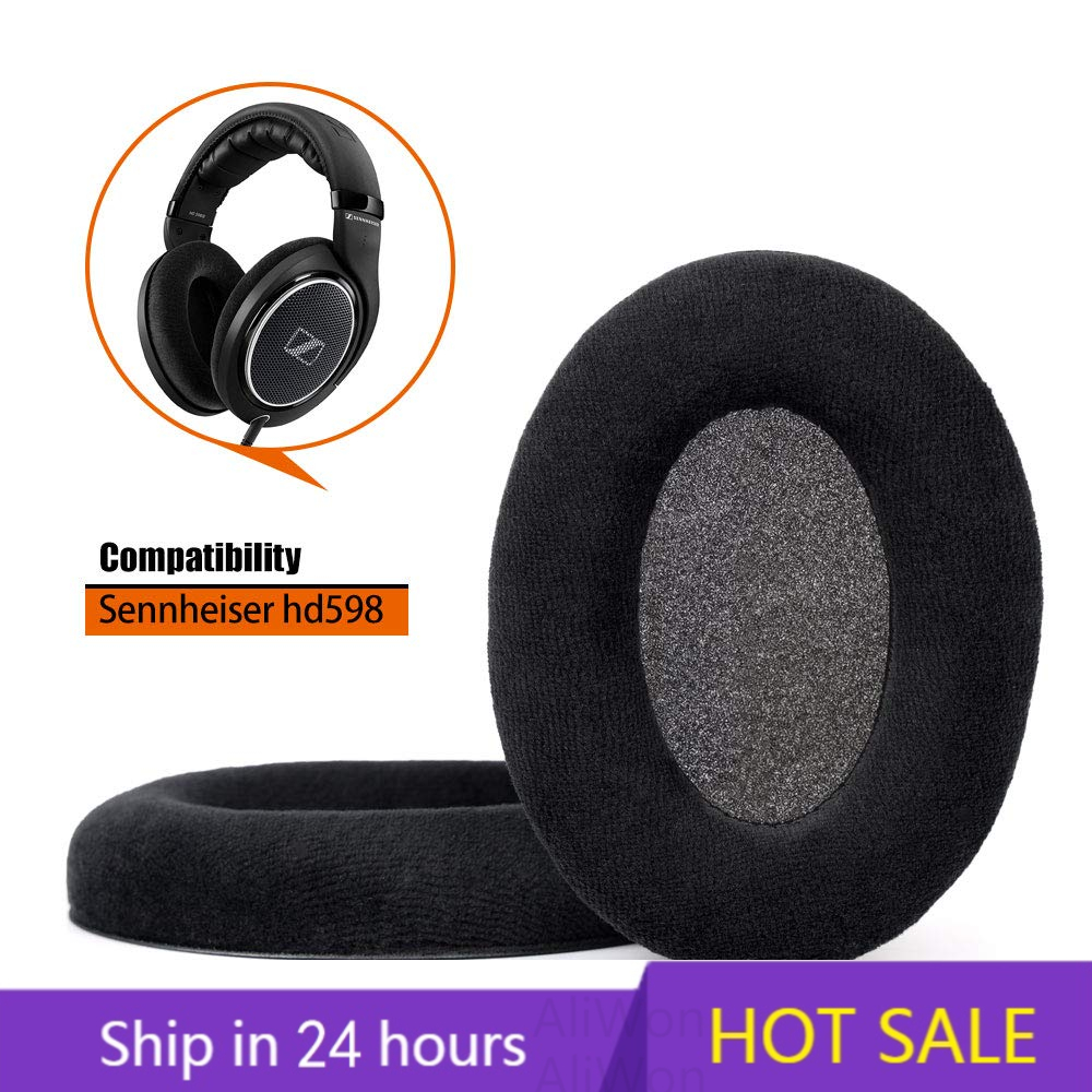 Replacement Ear Pads for Sennheiser HD 515 518 555 595 558 Headset Gamer Leather Cushion Velvet Earmuff Earphone Sleeve Cover