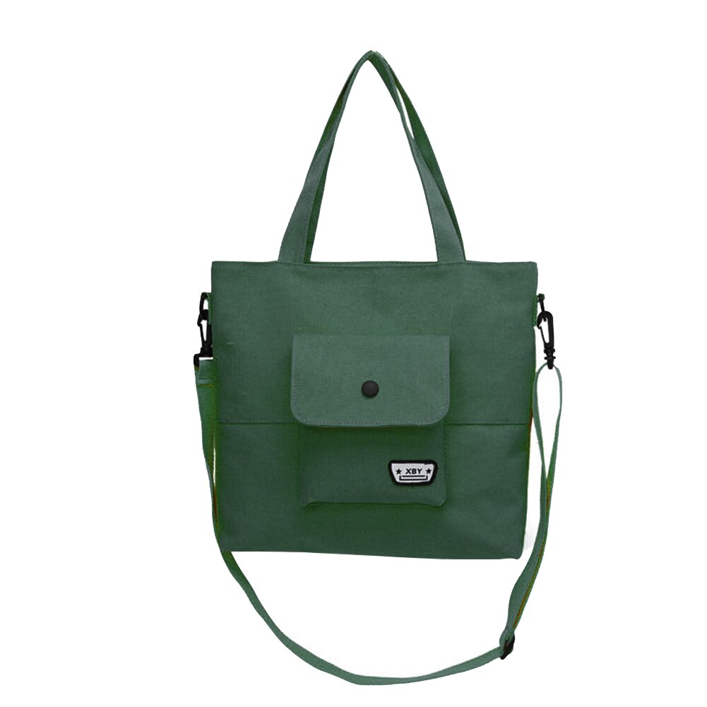 Multifunctionele schoudertas van canvas voor dames, grote capaciteit, damestas voor school en student, in populaire kleuren: D