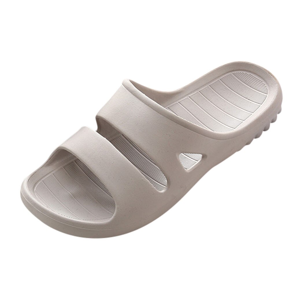 Mannen Douche Zwembad Slippers Zachte Ultra Comfortabele Lichtgewicht Bad Slippers Thuis Slippers: Grijs / 42