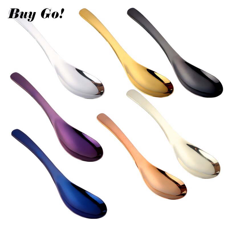 Cuchara de sopa de acero inoxidable 18/8, juego de cubiertos de lujo de mango largo dorado, coreano, para postre, té y café, S, M, L, estilo de corte real, 3 uds.