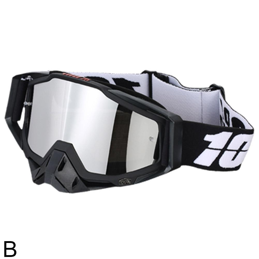 Mannen en vrouwen winddichte bril motorbril motorcross stofdicht racen fietsen skiën bril outdoor off-road fietsbril: Black