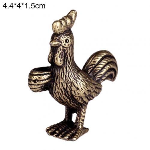 1Pc Metal Chinese Censer Zodiac Animal Incense Stick Holder Meditation Stand Decoration Home Decoration Accessories Crafts: Chilcken