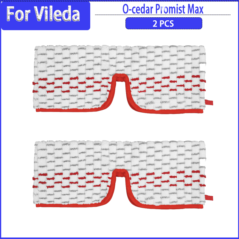 Microfiber Floor Mop Pads Compatible with O-cedar/Vileda Promist MAX Washg Replacement Spare Parts Accessories: Lavender