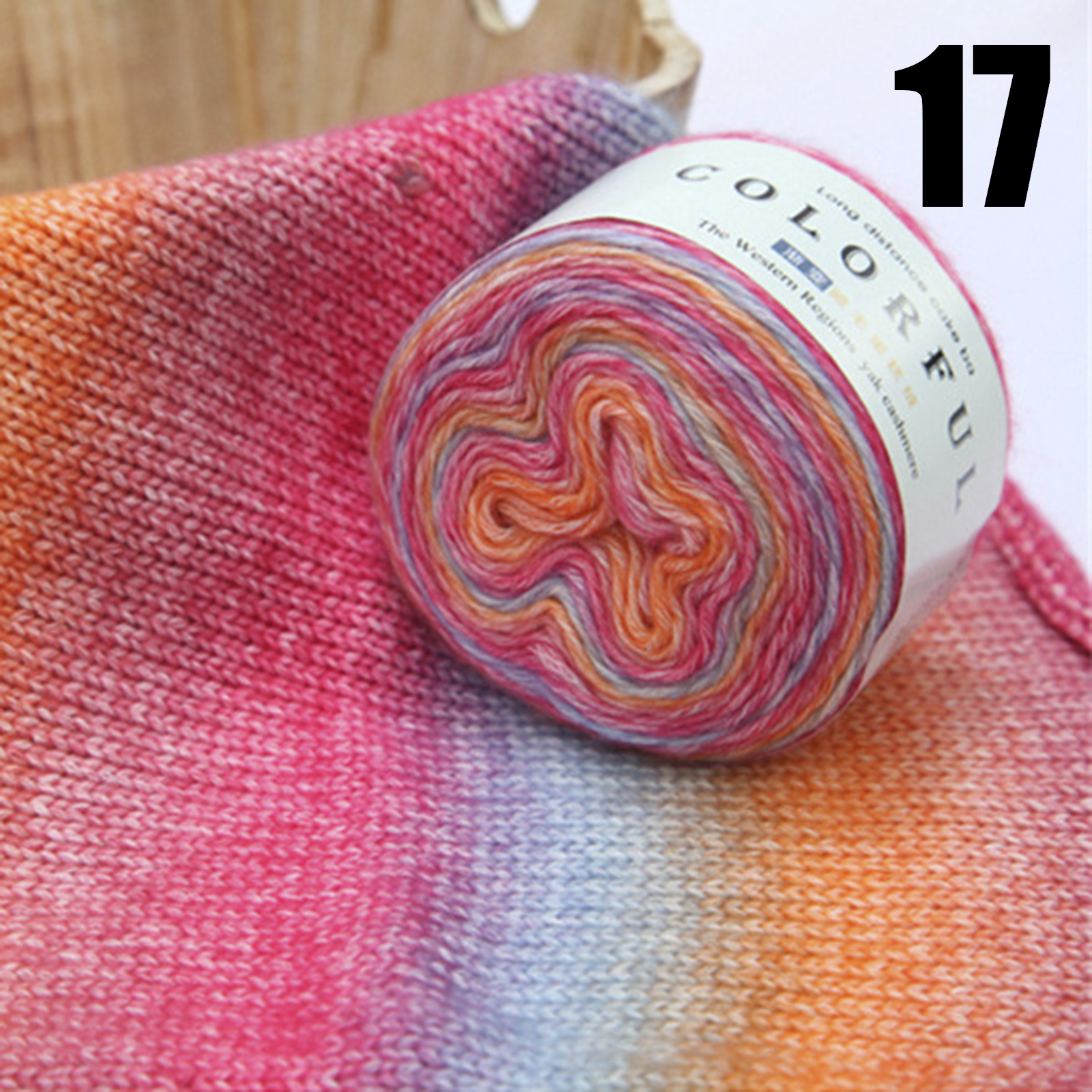 100g Tricot Angora pastel hilo tejer mezclas de lana hilos de ganchillo Hilos Para Tejer A Ganchillo Crochet: Oro