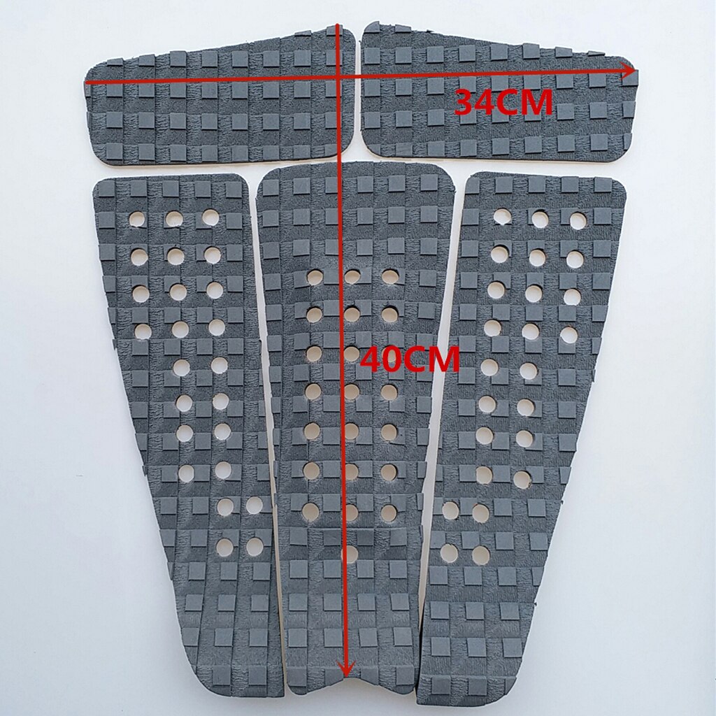 Perfeclan 5 stück quadratisch gerilltes eva surfbrett skimboard longboard sup traction deck grip tail pad trimmbares blatt zubehör