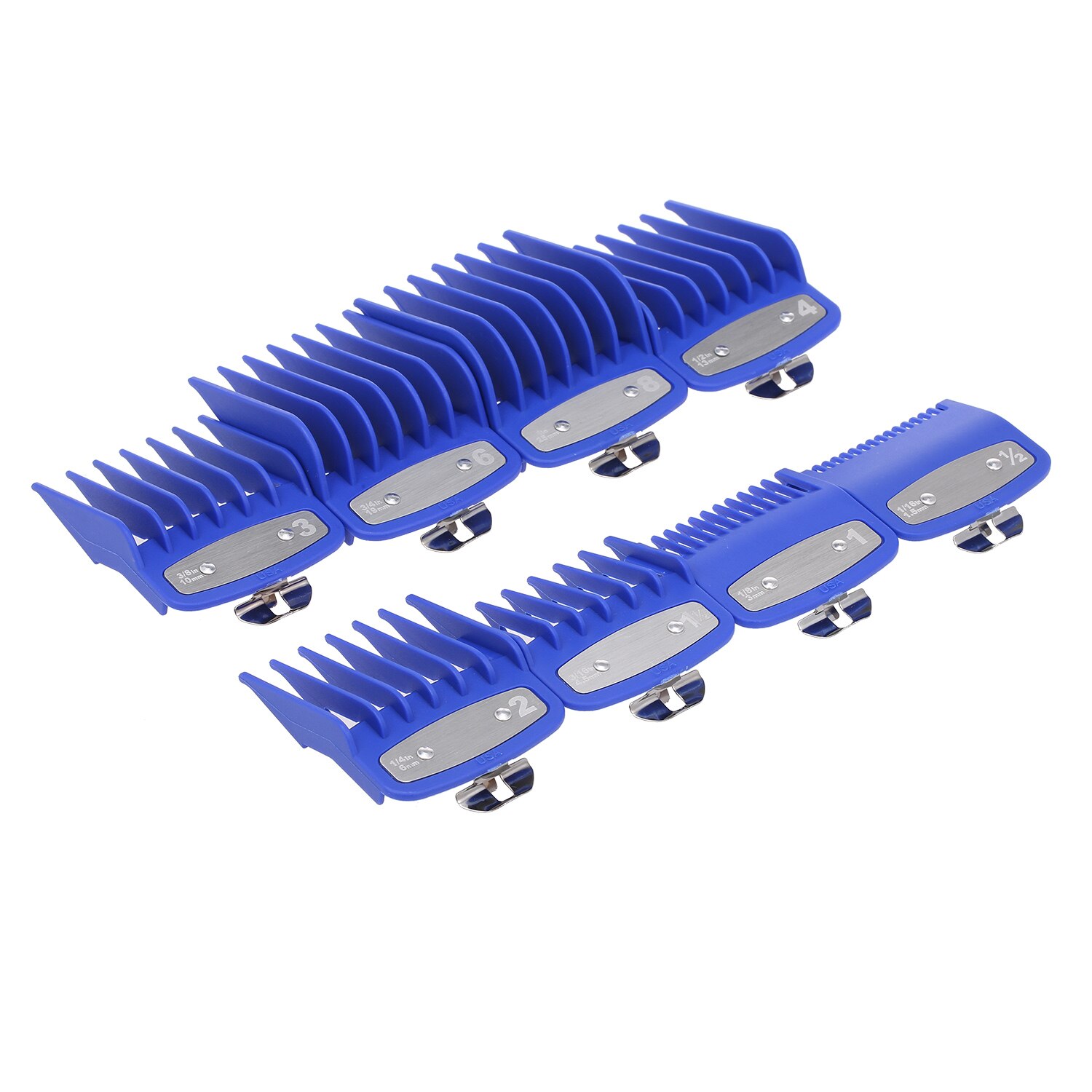8 maten Gids Kam Set Tondeuse Snijden Kammen Gids Attachment Limiet Kammen Kapper Vervanging Haar Styling Tool Salon