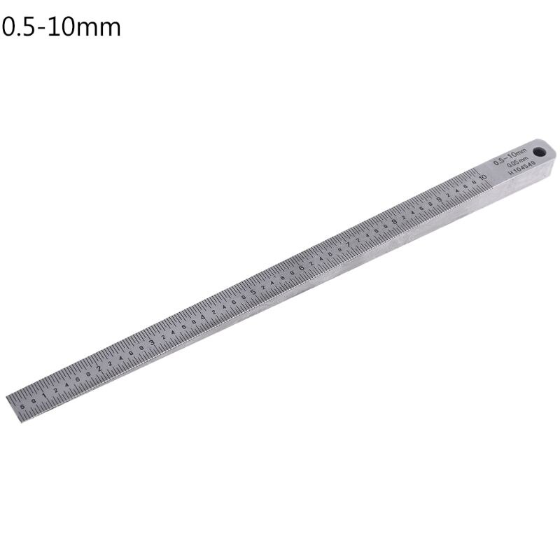 1-15mm 0.5-10mm 0.4-6mm Wedge Feeler Gauge Crack Flatness Layout Insert Wedge Gauge Welding Taper Measure Tool Caliper: 0.5-10mm