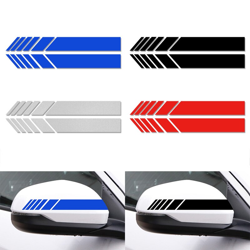 2pcs Car Rearview Mirror Side Decal Stripe stickers for Vauxhall Accessories car styling