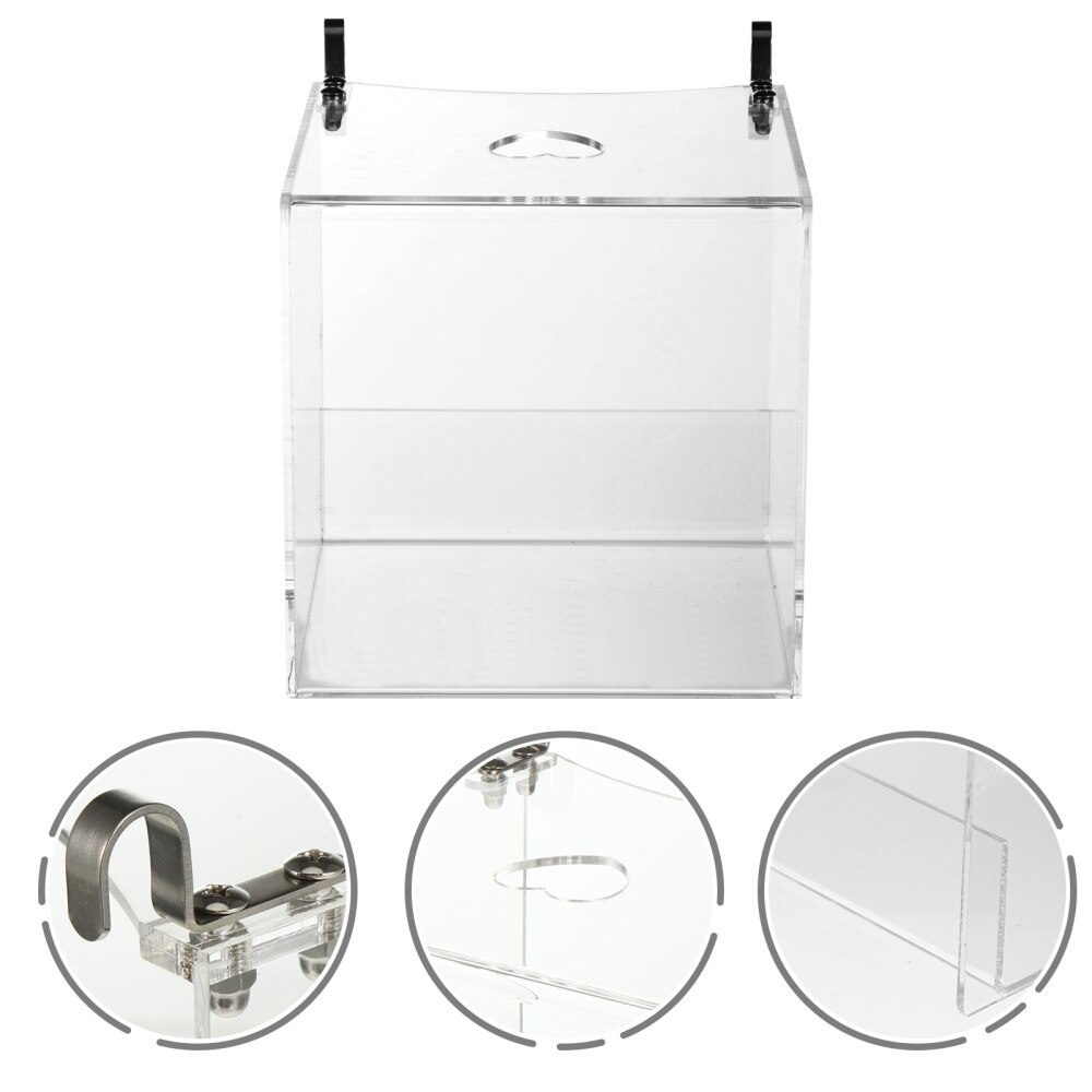 Hanging Bird Bathtub Transparent Bath Shower Box for Small Canary Budgies Parrot