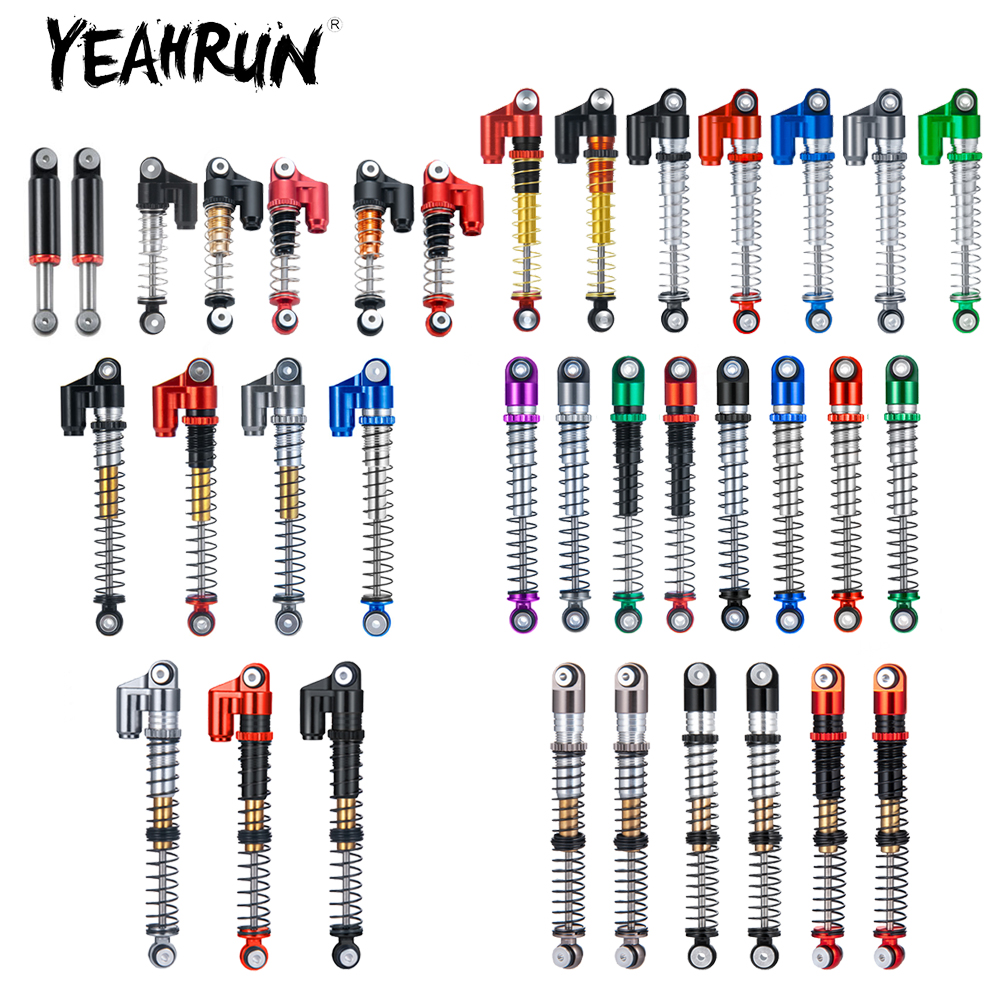 YEAHRUN 31/32/39, 5/43/48/53mm amortiguador de aleación de aluminio para Axial SCX24 1/24 RC coche camión actualización piezas Accesorios