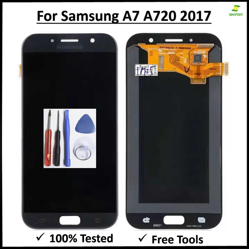 Scherm Digitizer Vervangen Voor Samsung Galaxy A720 A720F A720M SM-A720F Lcd Touch Montage Voor Galaxy A7 Lcd