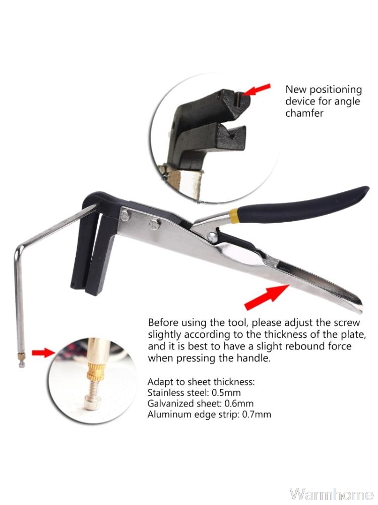 8Cm Buigen Tang Manual Sheet Strip Arc/Hoek Bender Staal Tang Klem Kanaal Brief Gereedschappen Pinguïn Vouwen Tang o01 20