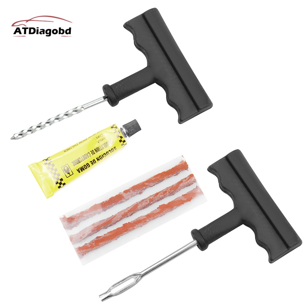 Tyre Repairing Patch Tool Kit Studding Puncture Plug Garage Car Truck Motorcycle Tubeless Wheel Tire Repair Tools
