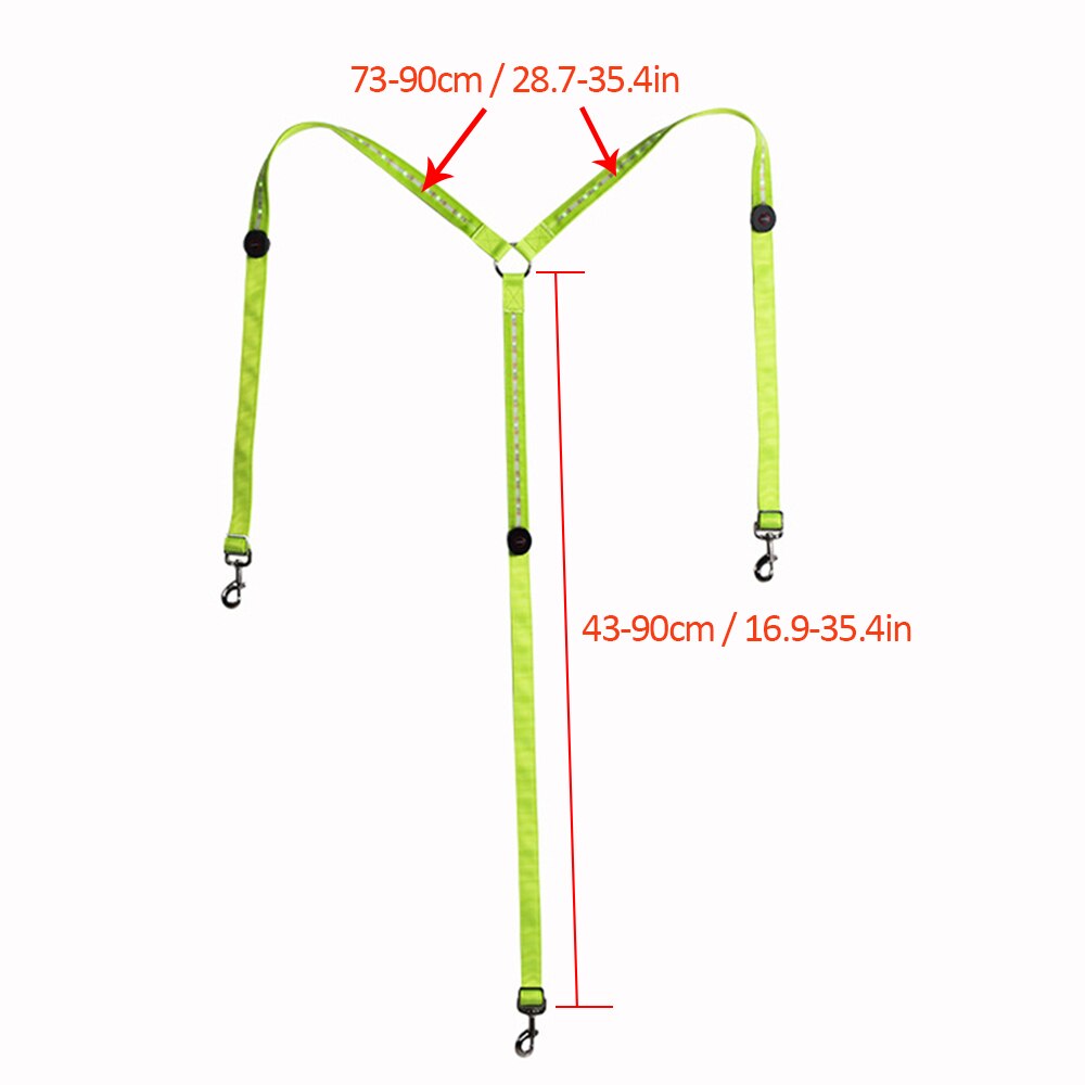 High Visibility LED Horse Breastplate Collar Horse Chest Belt Tacks Horseback Riding Equestrian Safety Gear