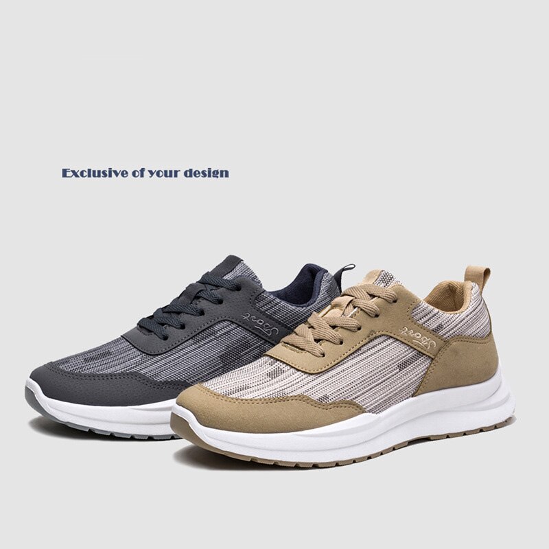 2022 Sports Shoes Running Shoes All-match Casual Shoes Light Breathable Men's Shoes Soft Bottom Lace Up Sneakers