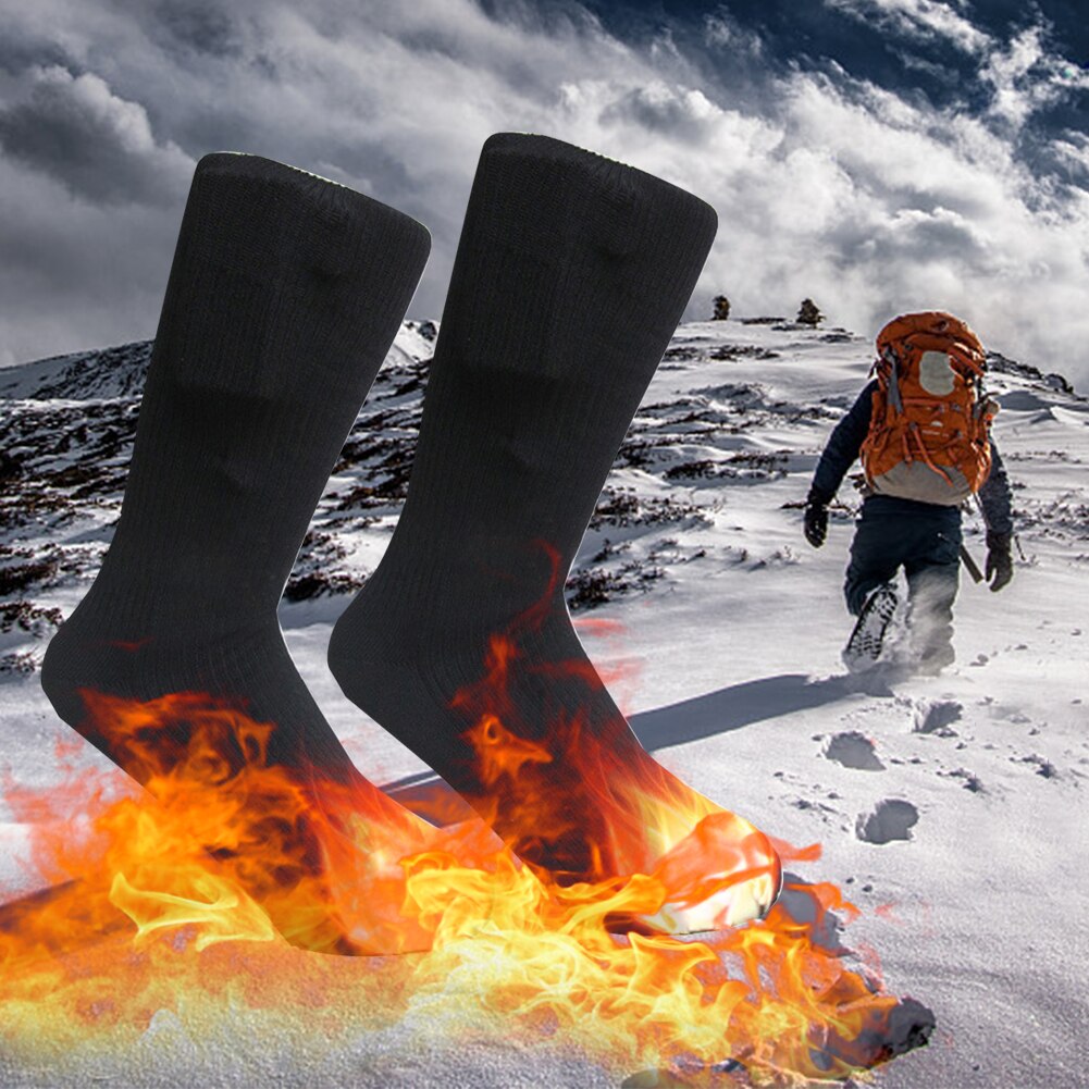 1 par masculino feminino outono inverno diário relaxante aquecimento rápido aquecido meias duplas camadas anti fadiga pé mais quente multifunções