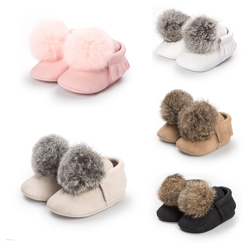 Mode Baby Laarzen Pasgeboren Baby Peuter Jongens Meisjes Snowboots Winter Warme Zachte Katoen Bont Crib Schoenen Prewalker