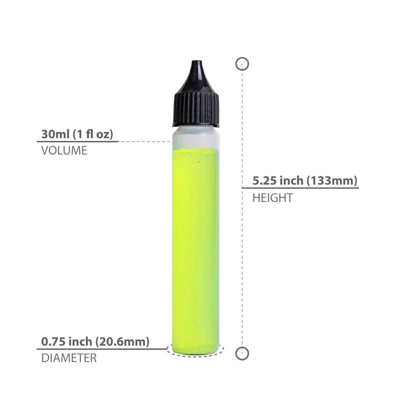10pcs 30ml Pen Shape Plastic Dropper Vial For Liquid Empty Long Slim Soft Bottle