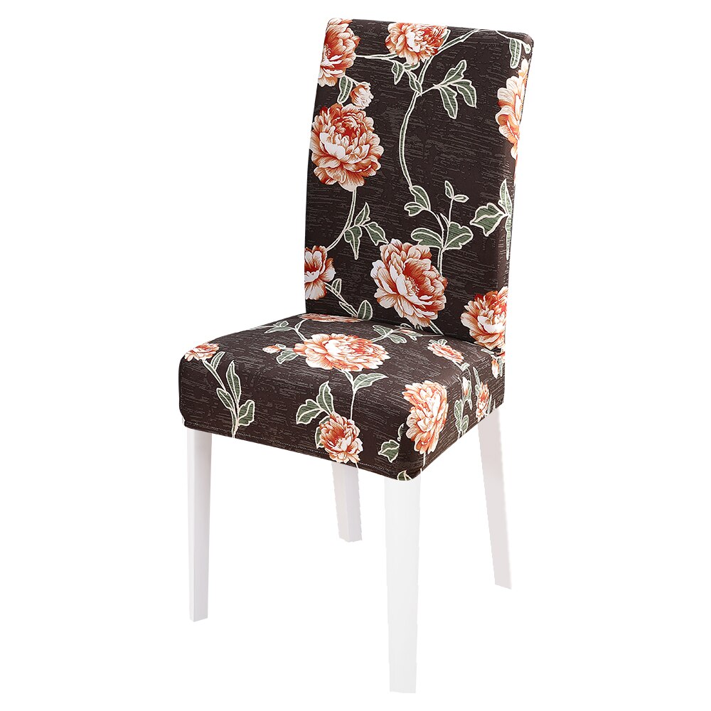 Elastische stoelhoes van spandex, woonkamer, eetkamerstoel, stretch, moderne bloemenprint, keuken, restaurant, hotel, hoes: 15-1pc