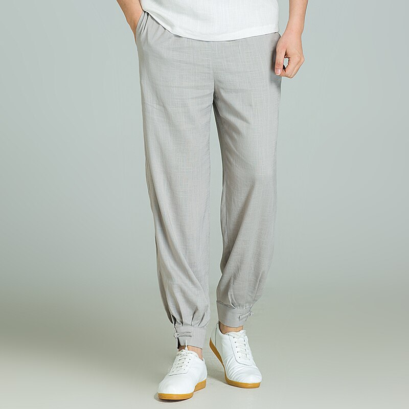 Tai Chi Pants Martial Art Trousers Gray Black Colors