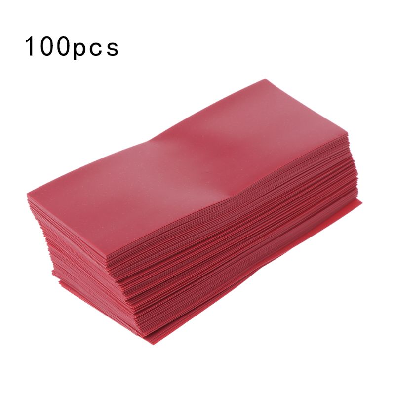 100Pcs/Bag 18650 Lithium Battery Encapsulation Tube PVC Heat Shrink Tubing Wrap Battery Cover Skin Insulation FilmW91A: Other