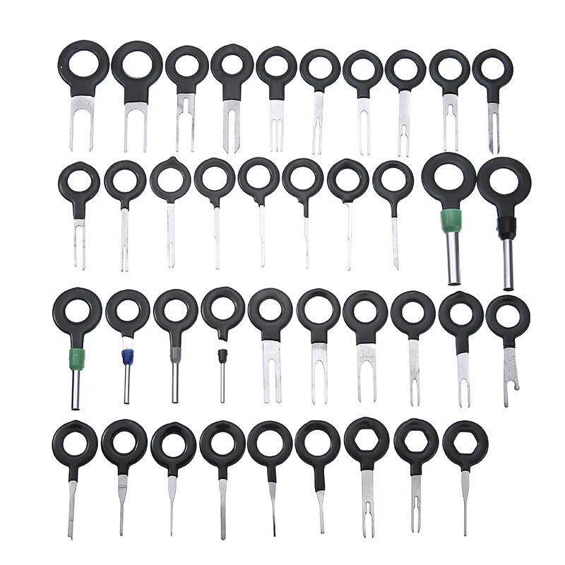 39pcs Needle Pin Ejector Wire Terminal Removal Tool Auto Stainless Steel Kit Key Pin Car Electrical Wire Crimp Connector