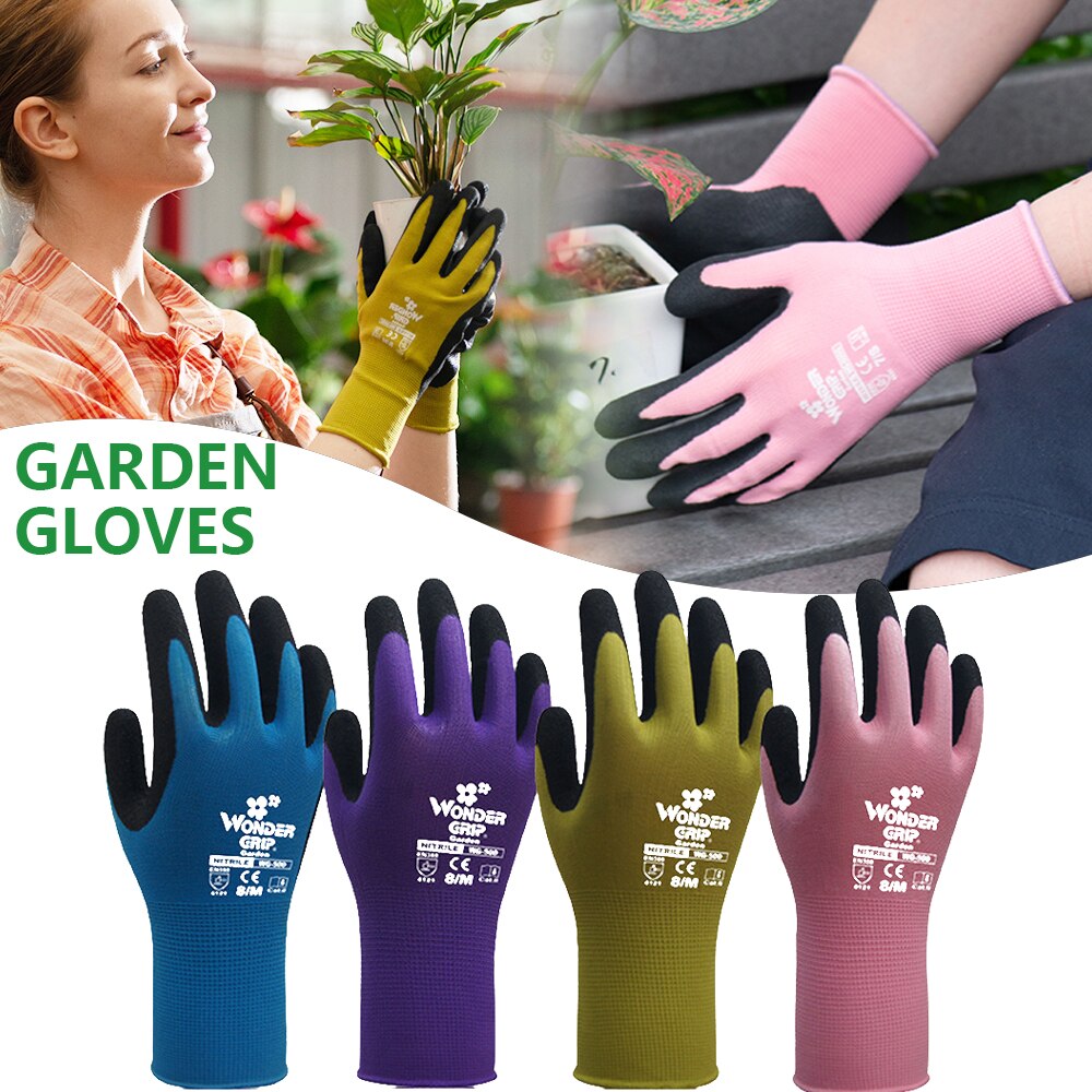 1 Paar Tuin Handschoenen Nylon Tuin Genie Rubber Handschoenen Quick Te Graven En Plant Tuin Handschoen