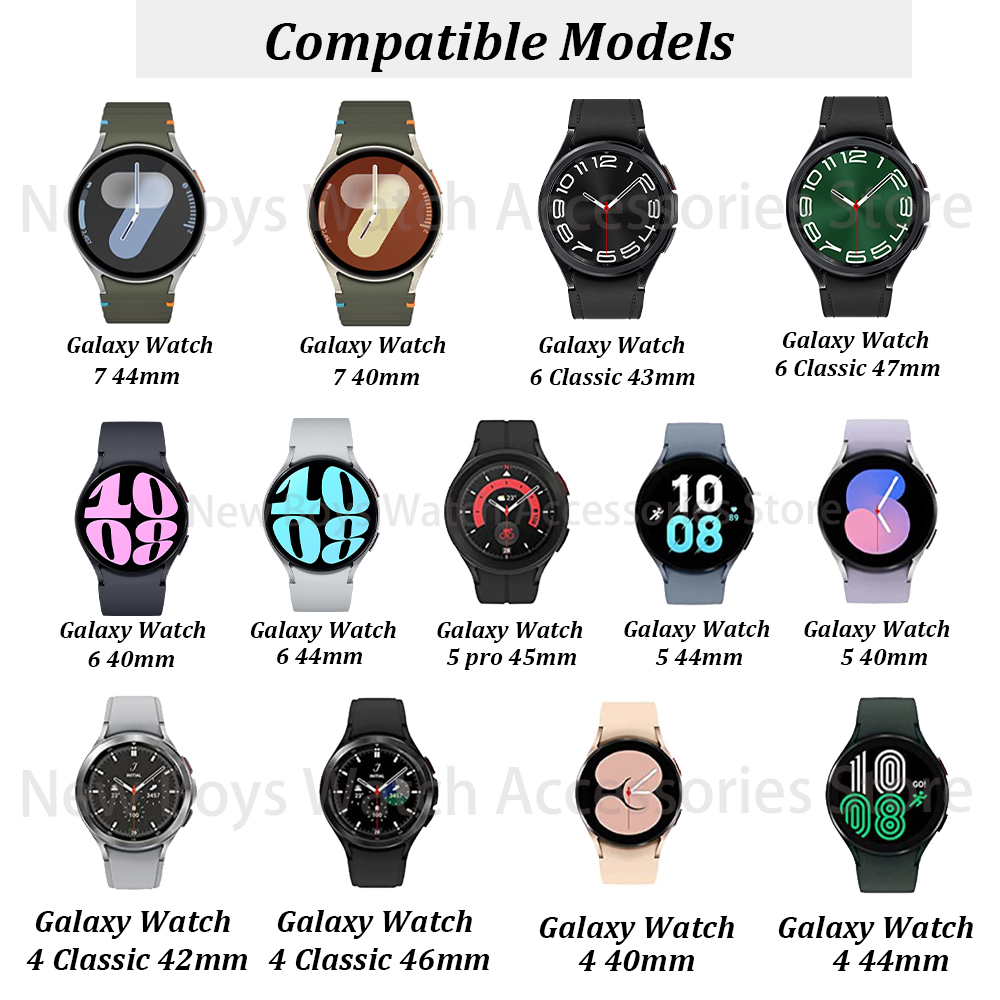 Correa de Metal de titanio sin huecos para Samsung Galaxy Watch 7/FE/6Classic 40 44mm 43mm 47mm 5Pro 45mm reloj 4 pulsera clásica 46 42mm