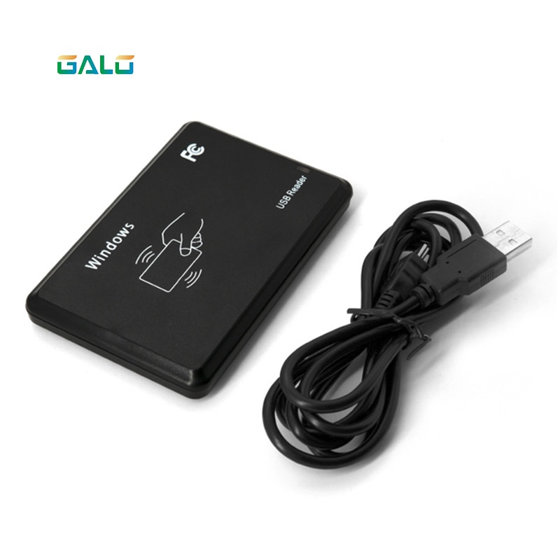 USB RFID ID Contactless Proximity Smart Card Reader EM4001 EM4100 Windows 125khz