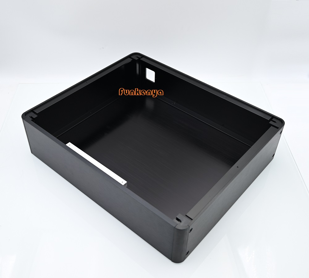 W380 H89 D320 DIY Anodized Aluminum Chassis Power Amplifier Housing Hi End DAC Rear Shell Preamp Case Headphone AMP PSU Hifi Box