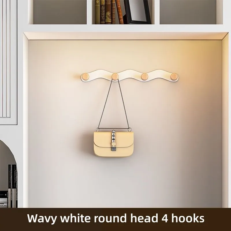4/5/6/7/8 Tür hinten Haken Kleidung Mantel Hut Schal Schlüssel Kleiderbügel Wandre gal für Wohnzimmer Küche Bad Organizer Halter: green