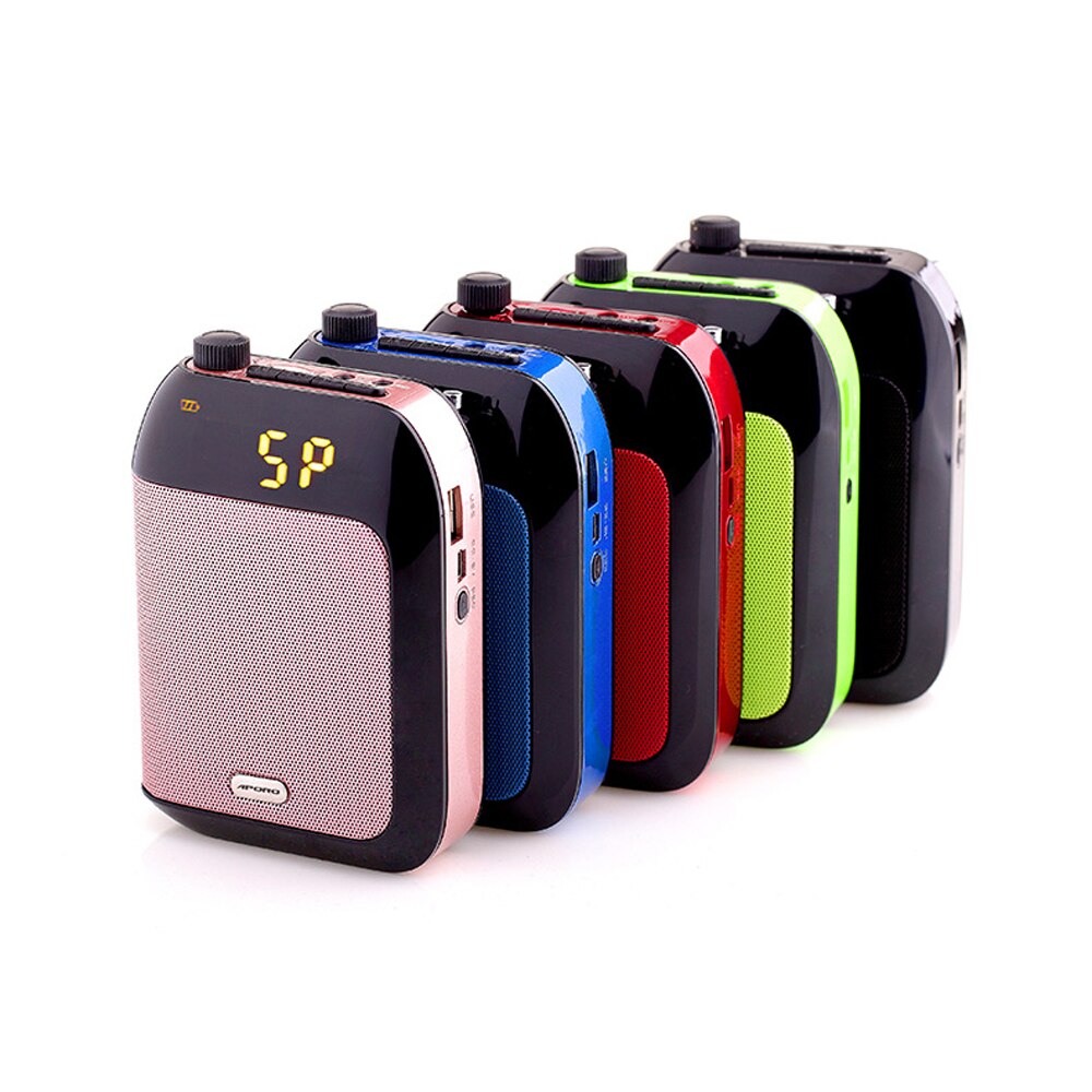 Stimme Verstärker 15W verdrahtet Mikrofon Für Lehrer Schule Hochschule Tour führen Tragbare FM Radio Megaphon Amplificador De Voz