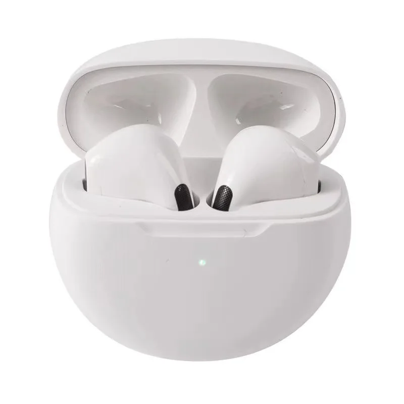 Pro 6 tws bluetooth-headset med støjreducerende ørepropper og mikrofon, trådløst headset til iphone og android