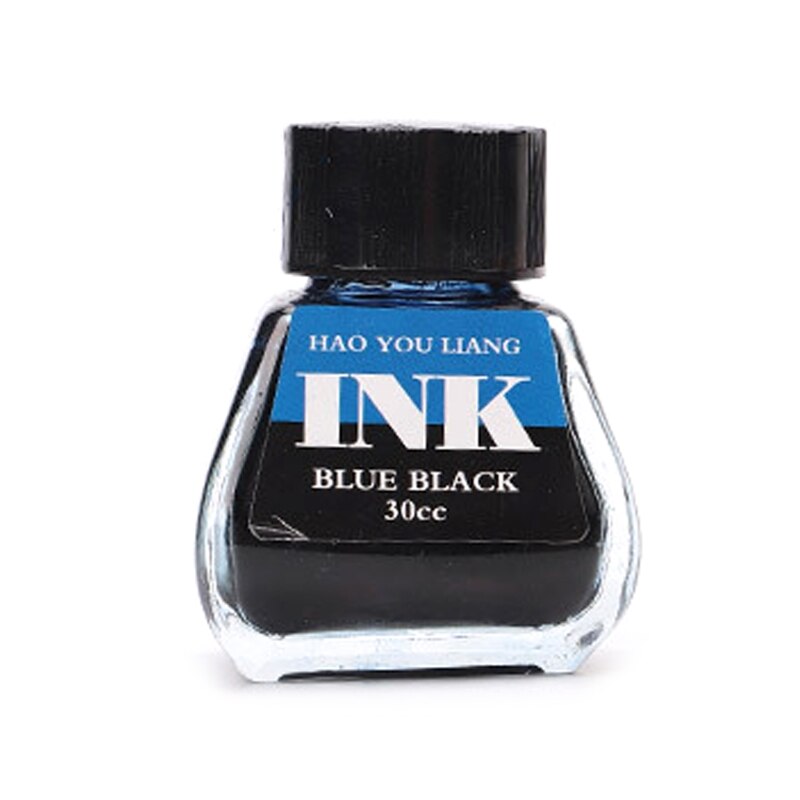 Fountain Pen Ink Bottle 15 Colors 30ml Ink Bottle for Beginners Kid Home Office School Writing Drawing Art Illustrations: Black blue