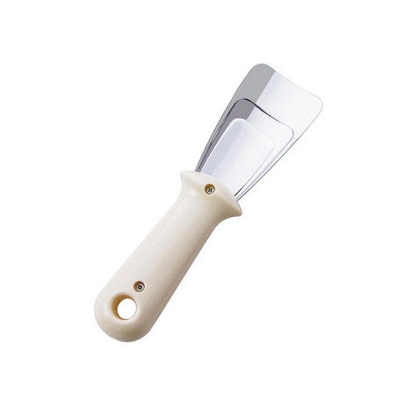 Refrigerator De-icer Ice Shovel Freezer Stainless Steel De-icing Shovel Cleaning Artifact Ice Shovels Defrosting Shoveles: Beige
