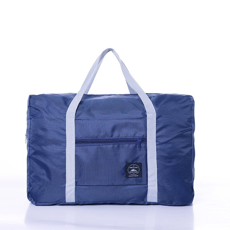 Multifunktions Große Kapazität Reisetasche Ultraleicht Klapp Sport Tasche für Frauen Männer Handtasche Nylon Polyester Wasserdicht Fitnessstudio Tasche: Marine Blau