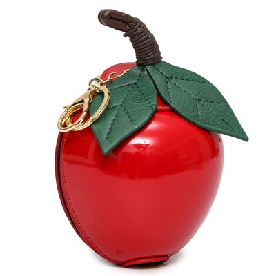 Vrouwen Mode Lederen Tassen Classic Leuke Meisje Avond Pakket Groen Kleine Blad Apple Clutch Bag: Rood