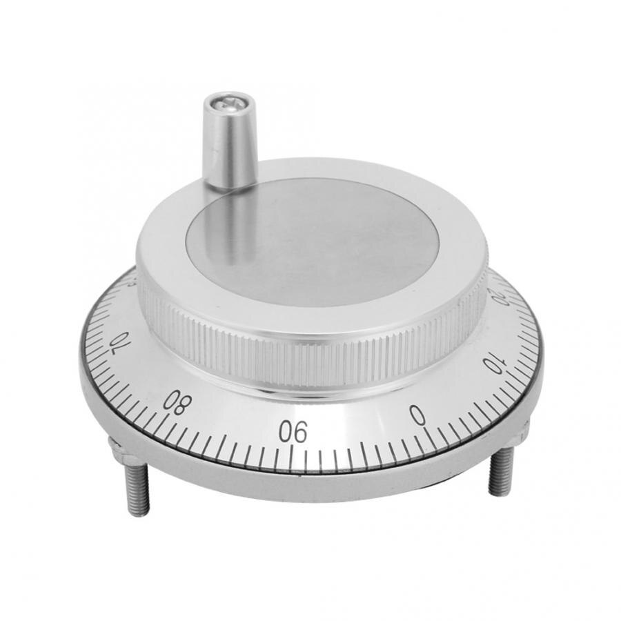 MPG Handwheel 80mm 6Pin CNC Pulser Handwheel 5V 100PPR Manual Pulse Generator Rolling Encoder Handwheel Handle