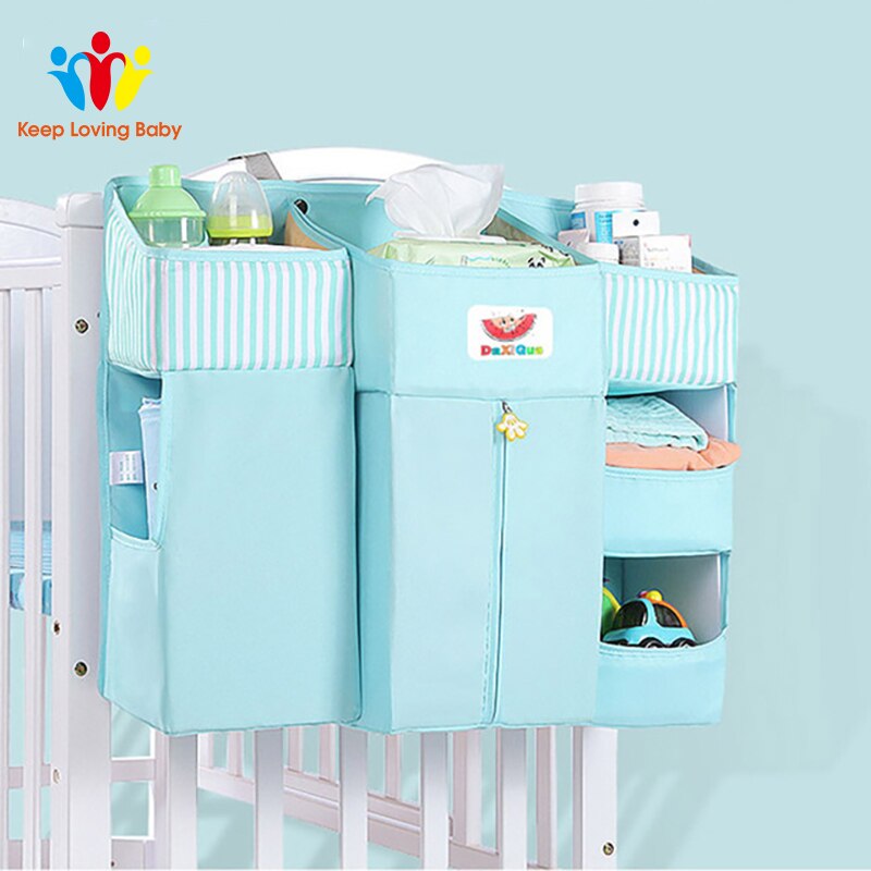 Baby krybbe seng hængende opbevaringstaske babyseng arrangør nyfødt tremmeseng tremmeseng sengetøjssæt barn børneopbevaring babysengesæt
